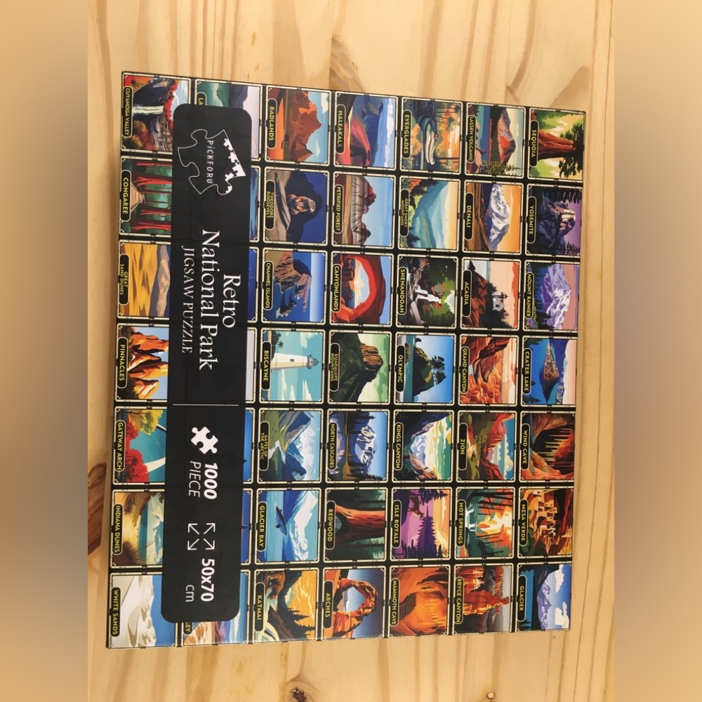 National Parks 1000pc Pickforu Jigsaw Puzzle + Poster Travel